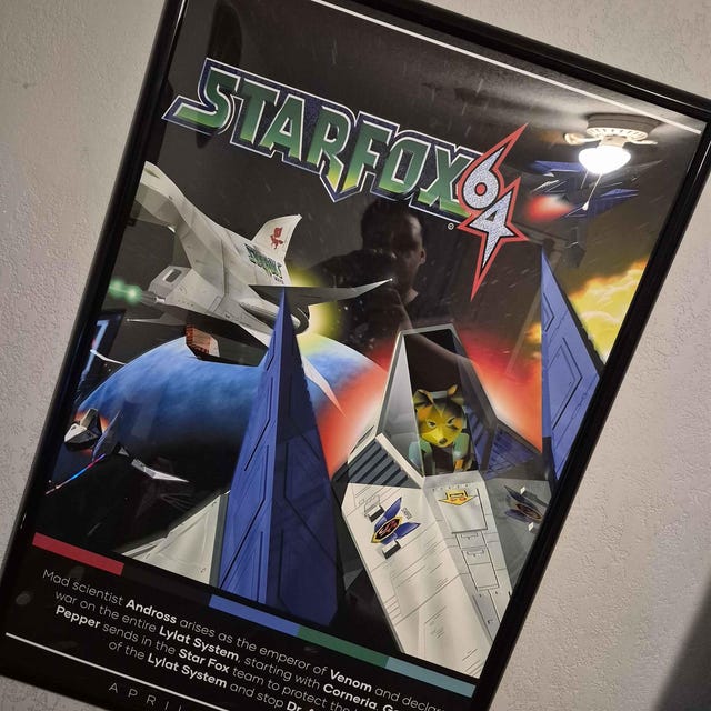 Star Fox 64 Poster Print | Gaming Poster | 3 Colors | Gaming Decor