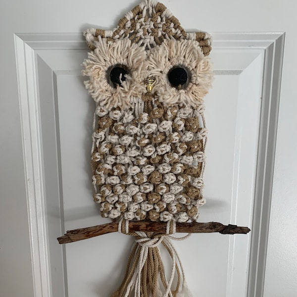 Macrame Owl Pattern PDF Tutorial Instant Download DIY Macrame Wall ...