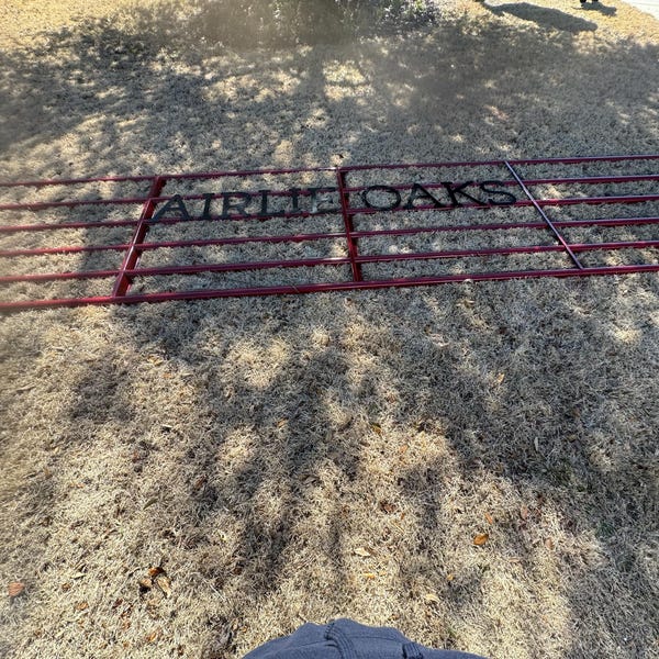 Custom Farm Gate Name Letters - Etsy