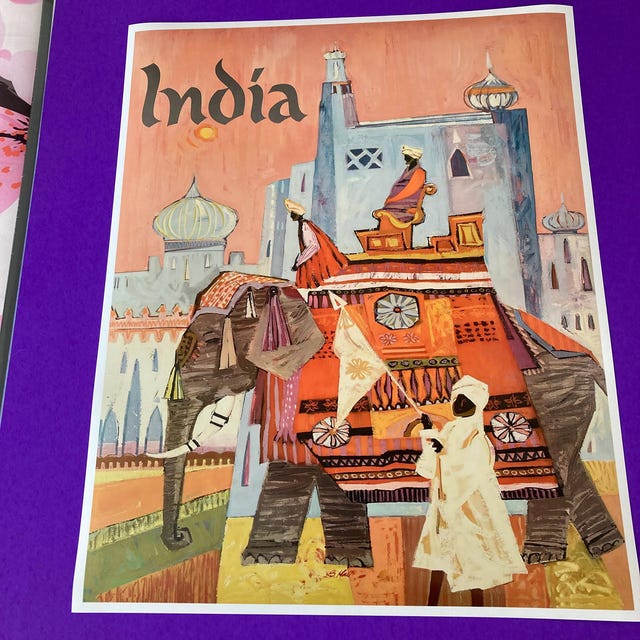 Buy India Art Vintage Travel Poster Print Indian Home Wall Decor