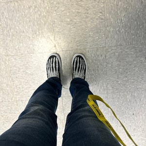 Skeleton Boney Feet Custom Vans Slip on Shoes - Etsy
