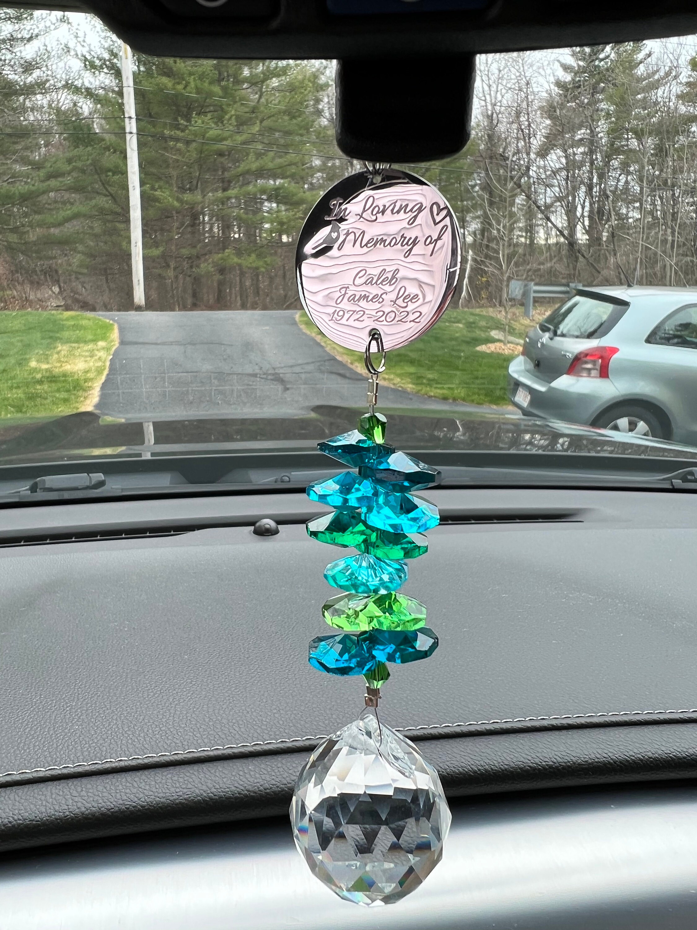 Personalized Memorial Suncatcher, Custom Crystal Suncatcher with