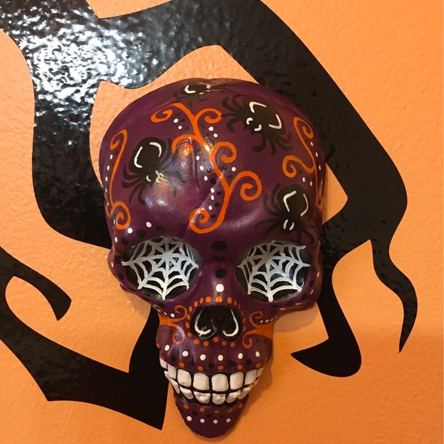 No.5206 Death Plastic 壁掛け ホラー デコ スカル ブルー No.5206 Death Plastic 壁掛け ホラー デコ スカル ブルー