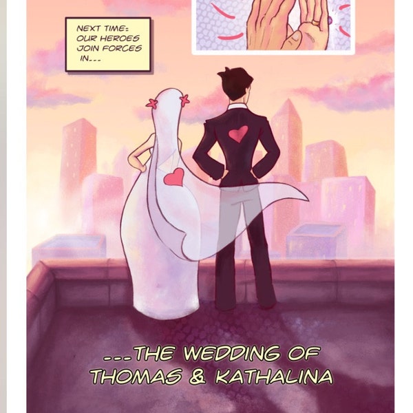 Comic Book Wedding Invitation Set: Superhero Theme (digital) - Etsy
