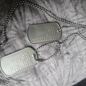 Simon 'ghost' Riley US Military Dog Tag Set 