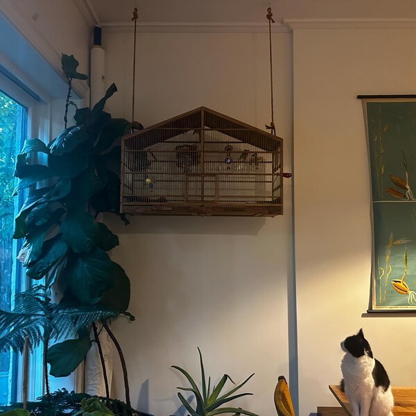 Handmade Wooden Bird Cage - Etsy - Handmade Birdcages
