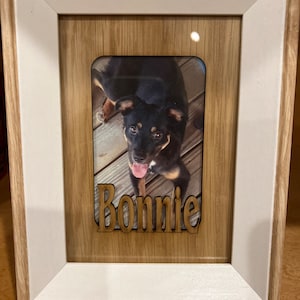 Personalized 5x7 Name Mat Photo Mat Insert for Picture Frames Laser ...