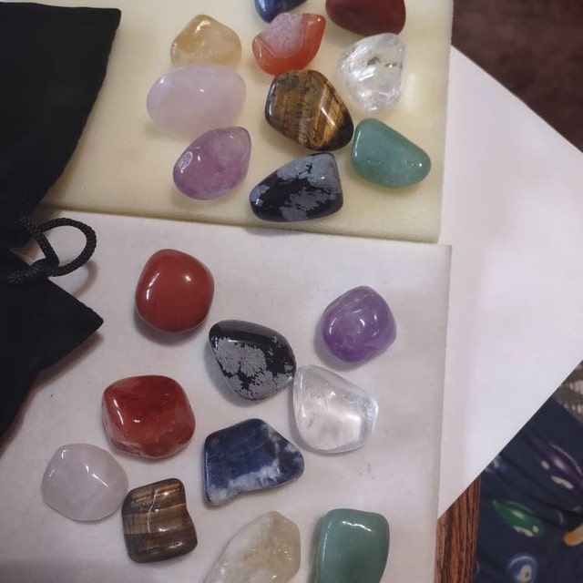 Beginners Crystal Kit, 10 Pcs in Velvet Pouch - Most Popular