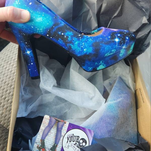 Red Nebula Galaxy Space Women's Slip On Sneakers