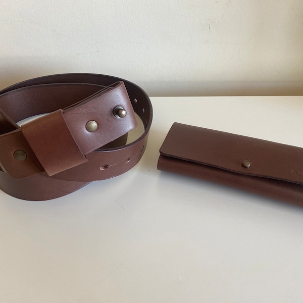 genuine leather belt without buckle