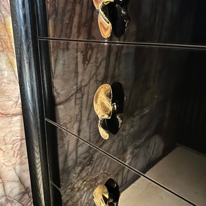 Modern Drawer Pulls for Kitchen Cabinet Unique Brass Knobs Abstract