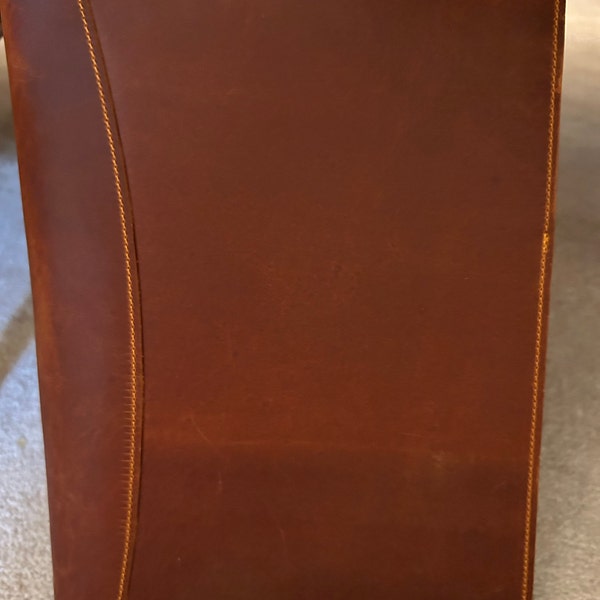 NCAA Penn State Nittany Lions Leather Checkbook Cover – Deluxe With Metal Emblem, ID Window & Card Slots