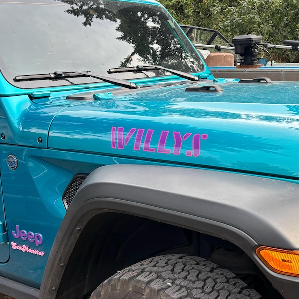 FITS 2019-2026 Jeep Willys Hood Letters Vinyl Graphics - Etsy