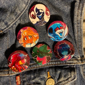 Deltarune Pin Badges Various Sizes 38mm and 58mm - Etsy