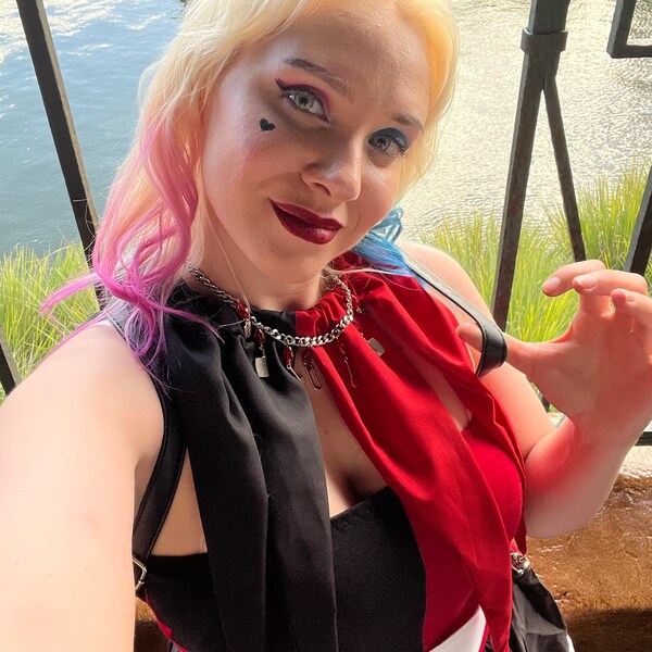 Custom Two Color Pointed Clown Collar Jester Neck Piece Elastic ...