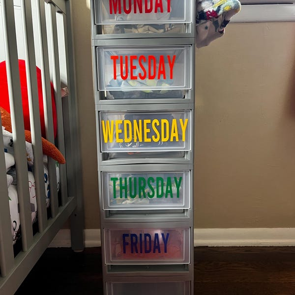 Days of the Week Labels - Etsy