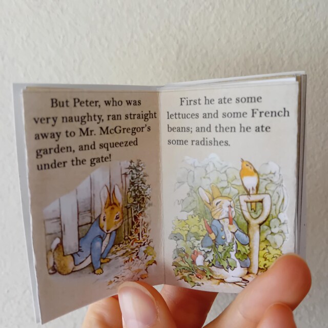 Peter Rabbit Mini Book Printable, Craft Kit, Junk Journal (PDF
