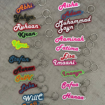 Keyring UK Personalised Keyring With Name Name Key Ring Keychain With