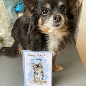 Papillon Butterfly Dog Christmas Card With Envelope - 6x4 Inch, Matt Finish