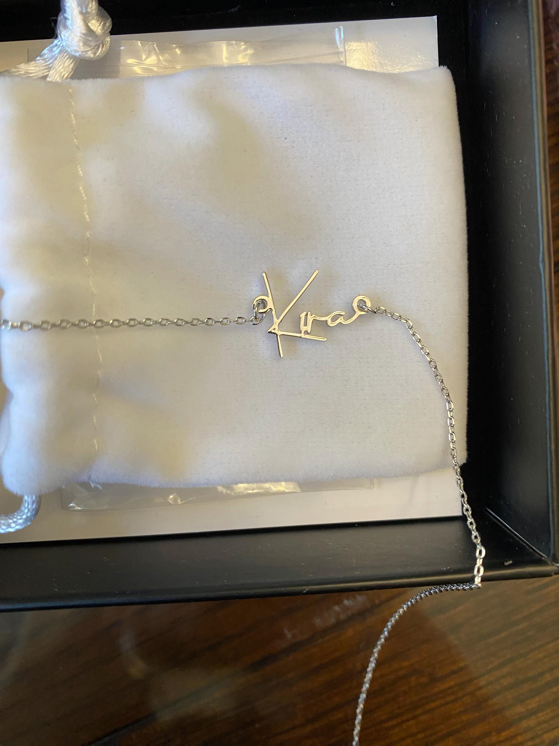 Benutzerdefinierte Namenskette, 18 Karat vergoldete Namenskette, personalisierte Namenskette, Geburtstagsgeschenk für sie, Muttertagsgeschenk, Geschenk für Mama