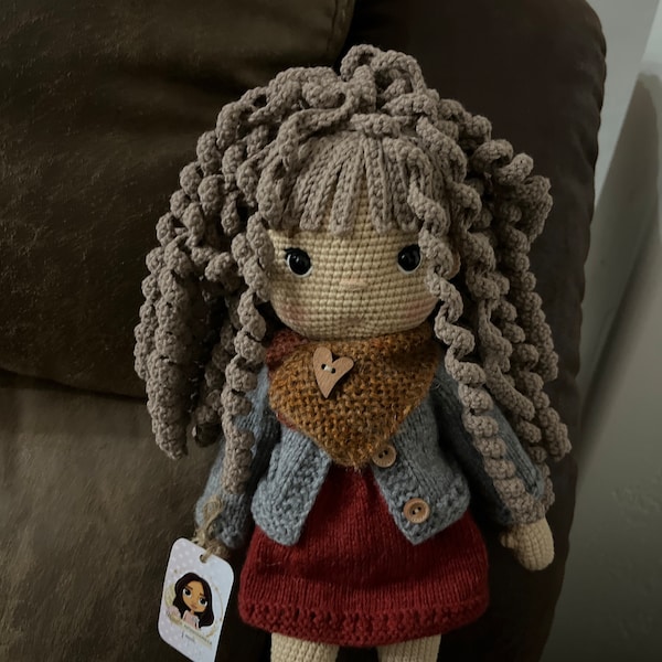 Crochet Cute Little Native American Indian Boy Doll Toy