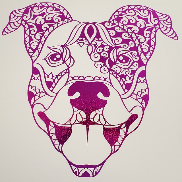 Mandala Pit Bull Pitbull SVG File for Cricut and Silhouette Mandala Pit Bull Pitbull SVG File for Cricut and Silhouette