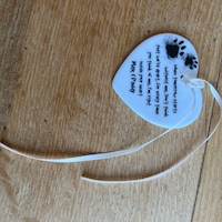 Pet Loss Memorial Plaque, Bereavement Paw Print Keepsake to Remember a ...