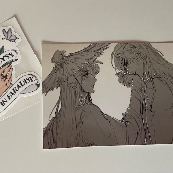 Xie Lian inspired Body In Abyss Heart In Paradise Clear Waterproof Die xie-lian-inspired-body-in-abyss-heart-in-paradise-clear-waterproof-die