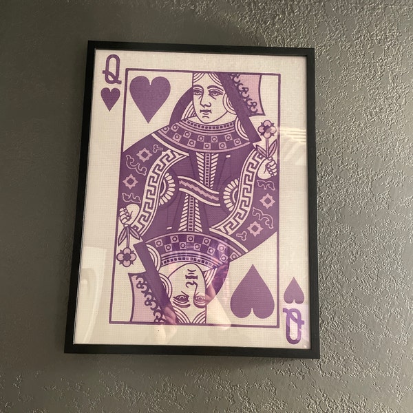 Haus and Hues Purple Wall Decor Queen Poster - Purple Wall Art Queen of
