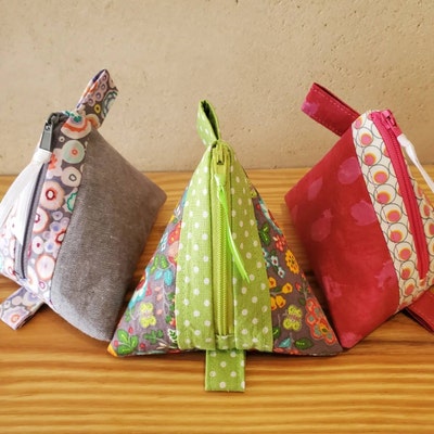 Little Pyramid Zipper Pouch, PDF Sewing Pattern, Instant Download, Sew ...