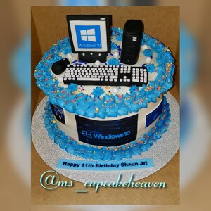 Circuit board cake computer geek | Computer cake, Themed cakes, Cake