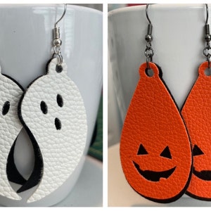 Halloween Earrings SVG Bundle DIY Halloween Earrings Svg - Etsy