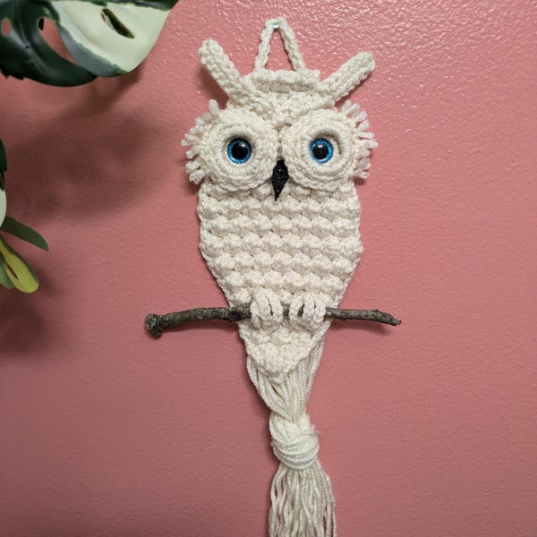 Owl Crochet Pattern - PDF File - Wall Hanging - Etsy
