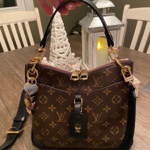 Leather Top Handle for LV Neo Noe Bucket Bag or Similar - 3/4 Wide, Gold  or Nickel #16LG Clips