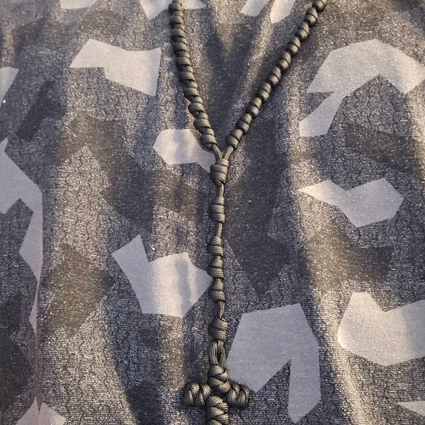 Solid Black Knotted Catholic Rosary Rope for the Minimalist. All #550 ...
