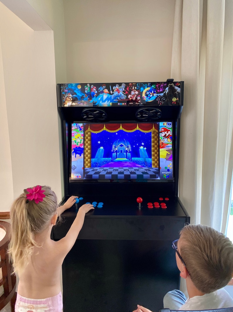 Arcade setup shared by Ashley Rose