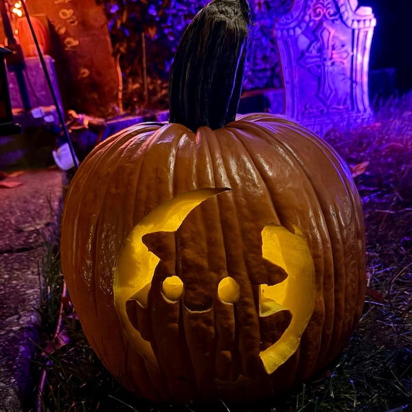 Ghost Pumpkin Stencil, Cute Ghost Printable Pumpkin Stencil, Jack O ...
