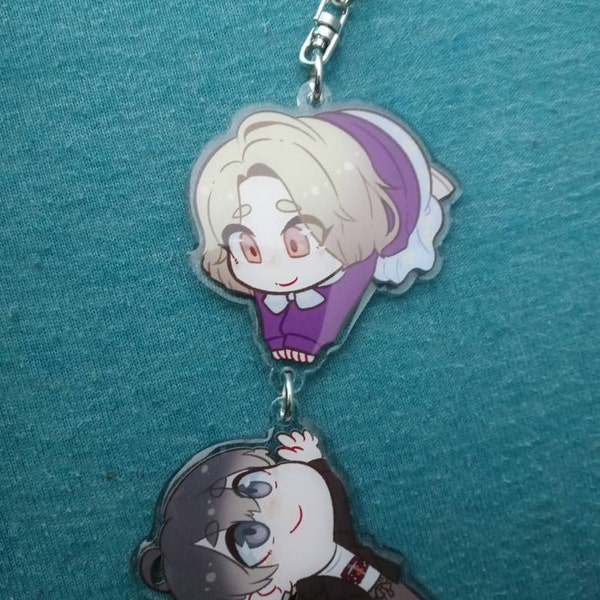 YCH Commission Chibi Hanging Custom Acrylic Keychains [CUSTOM ORDER] - Etsy