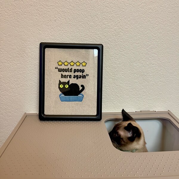 Cartello Da Bagno Con Scritta «Would Poop Here Again», Con Scritta