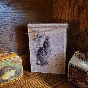Vintage Inspired French Rabbit Unbound Book Stack french - Etsy