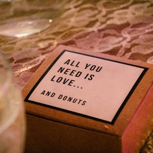 Dozen Donut Favor Boxes Single Kraft Donut Box Wedding Etsy
