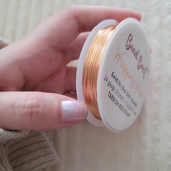 Gold Plated Non Tarnish Beading Wire for Craft Supply Copper Wire ...