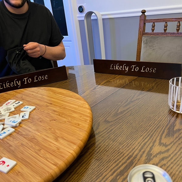 VIP Custom Rummikub Set - 4 Players Straight Rummikub Set - Custom Gift ...