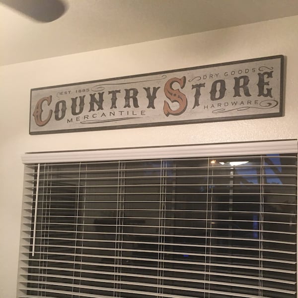 Rustic Country Store Mercantile Wood Sign - Hand Crafted Antique Wood ...