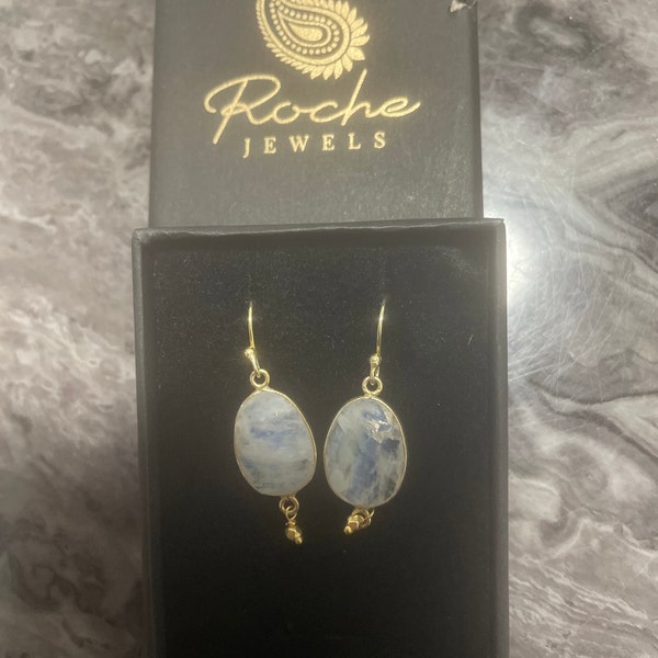 Sterling Silver 18k Gold Flower Stud Earrings