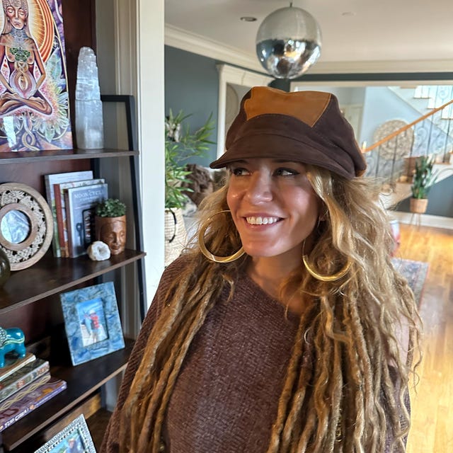 Baker Boy Hat, Brown Suede Leather Cap, Brown Suede Baker Boy Cap