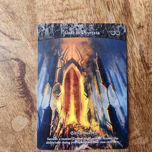 Gate to Phyrexia (custom Card Alternate Full Art) - Etsy