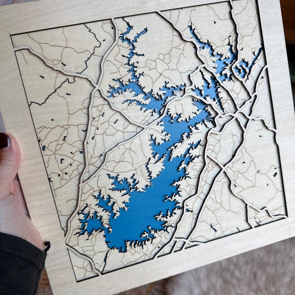 Dallas Texas Layered Map Svg File, Wood Layered Maps, 3d Wooden Map ...