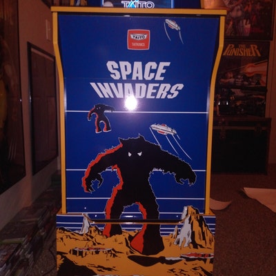 Arcade1up Cabinet Riser Graphics Space Invaders Graphic - Etsy