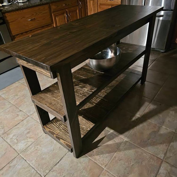Yukon Kitchen Island With Storage, Rustic Farmhouse Island - Etsy